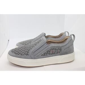 Vionic Kimmie Perforated Gray Slip on Sneakers sz 9 Wide